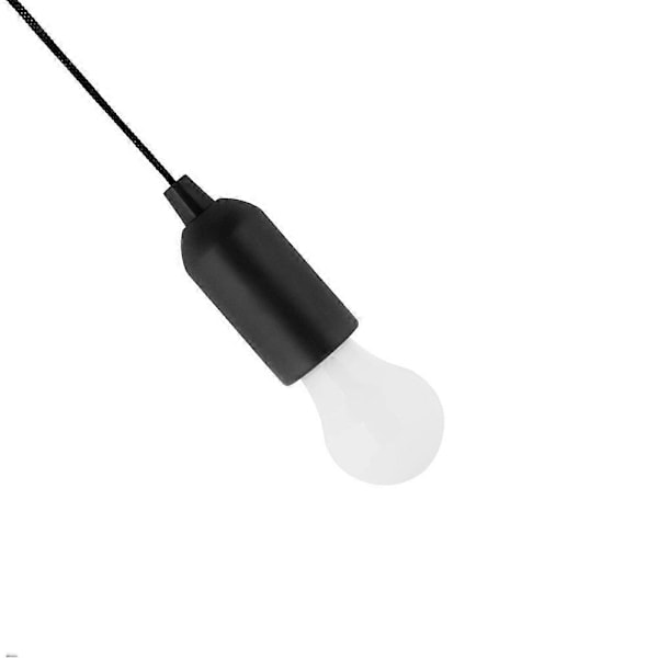 4 st Bärbara Batteridrivna LED-Draglampor Nattlampor Glödlampa Moderna Hängande Glödlampor (Svart)