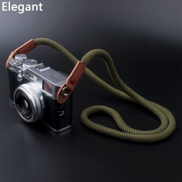 Mjuk Kamerarem, Axelrem Kompatibel med Sony A6600 A6400 A6000 A6300 A6500 A5100 RXIR II RX10 X100F X-T30 X-T20 X-T3 X-T2 Kamera Grön