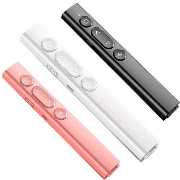 2,4 GHz Trådløs Powerpoint-klikker med infrarød USB-presentasjonsfjernkontrollpeker pink Remote Control
