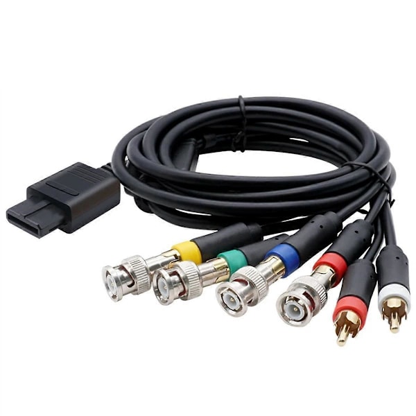 RGB/RGBS Kabel til N64 SFC SNES Videokonsoller Kompositkabel med Stærk Stabilitet