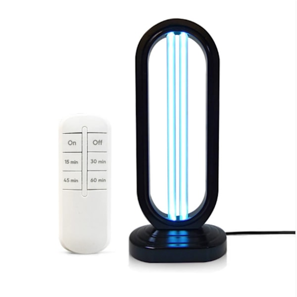 38W Ultraviolet Ozonlampe Mobil Kvarts-Ultraviolet Bakteriedræbende Lampe til Hjem Desinfektion Black EU plug
