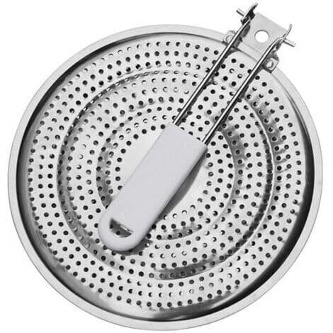 21 cm varmeleder i rustfrit stål – til gaskomfurer – optimal varmefordeling – holdbar og effektiv