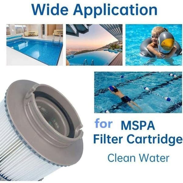 Sæt med 4 erstatningsfiltre til MSPA FD2089, filterpatron til swimmingpool og spa