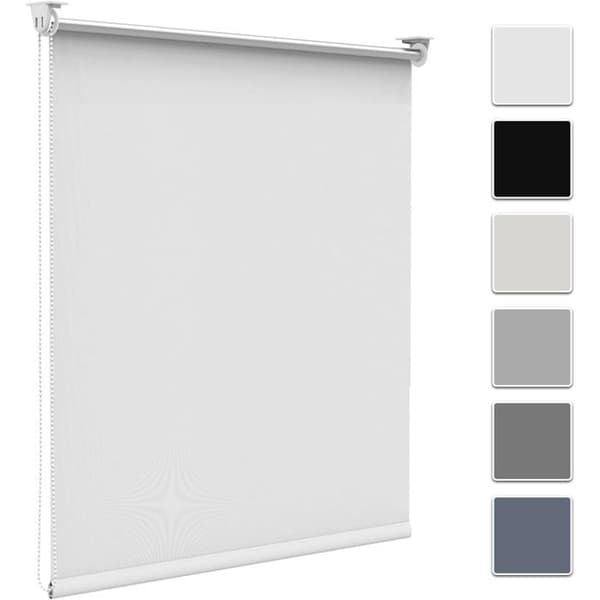 Mørkleggende Rullegardin - 1 Stykke - Hvit Polyester - Termisk Isolasjon - Soverom og Stue - 55x1