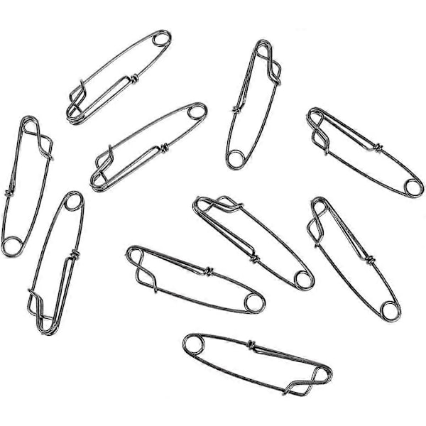 100x Lange Line Klips Rustfrit Stål Snap Langline Gren Hanger Tun Klip