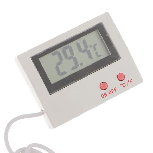 Eksternt Mini LCD Termometer Temperatur Metal Sensor Akvarium Køleskab