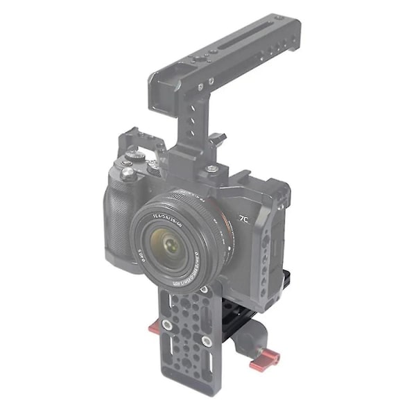 Växelplatta Kamera Ostplatta Enkel Platta För DSLR Kamerabur Rig Expansion Montering Med Skruvar Skiftnyckel