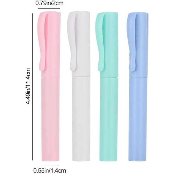Pen-Formet Små Bærbare Saks Papir Saks Design Student Sikker Skæring Kunst Kontor Skoleforsyning Papirvarer (Baby Pink)