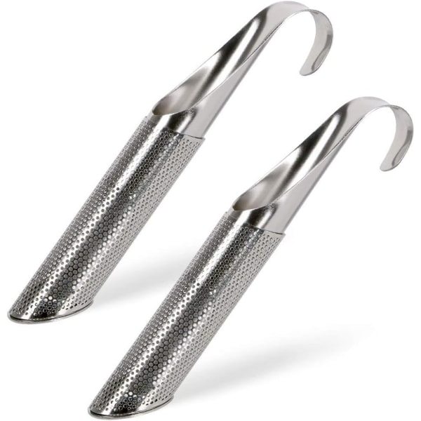 Tesil, 2 st rostfritt stål örtinfuser Teinfuser Steeper sil för lösa teblad, örter eller kryddor 2 st tesil