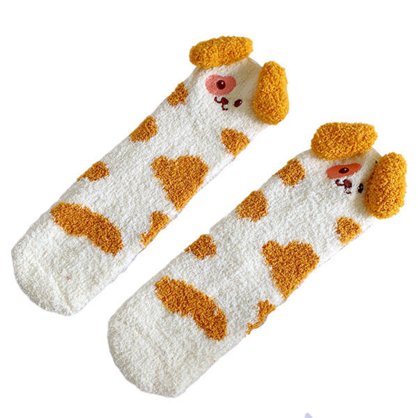 Par Vinter Koral Fleece Sokker Kvinder Tykke Varme Sokker Fuzzy Gulvsokker Jul Fødselsdag e