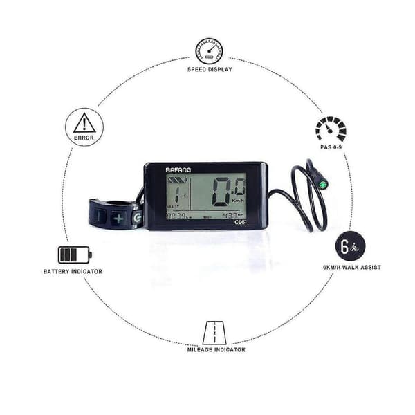 Bafang LCD Dpc18 C961 Display For Ebike Bbs Hd Mid-drive Motor Controller Tt Wyelv