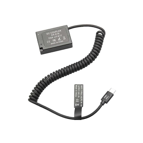 -E18 LP-E17 -E18 Dummy Coupler Batteri Kamera Adapter til 850D 800D 760D 750D 77D T6I T6S T7I X9I RP