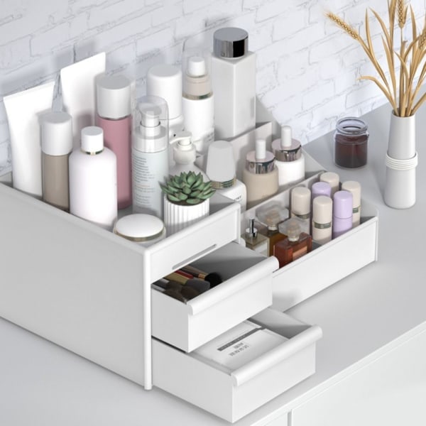 Makeup Organizer Skrivbordsarrangör Pink