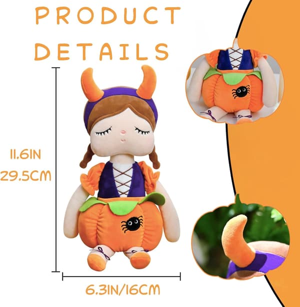 29,5 cm Gresskar Genser for Jenter, Halloween Gresskar Genser