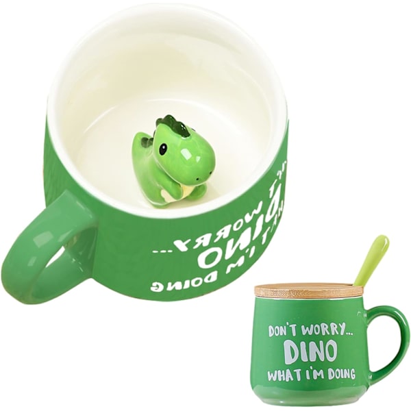 Gaver til kvinder Sød 3D dyre Kaffe Kops Te Kop Kawaii Ting Sjove Seje Kopper (uden ske og låg)