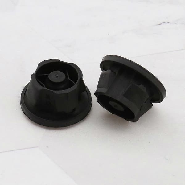 Motordeksel Grommets Festeelement Buffer (5 stk, Svart)