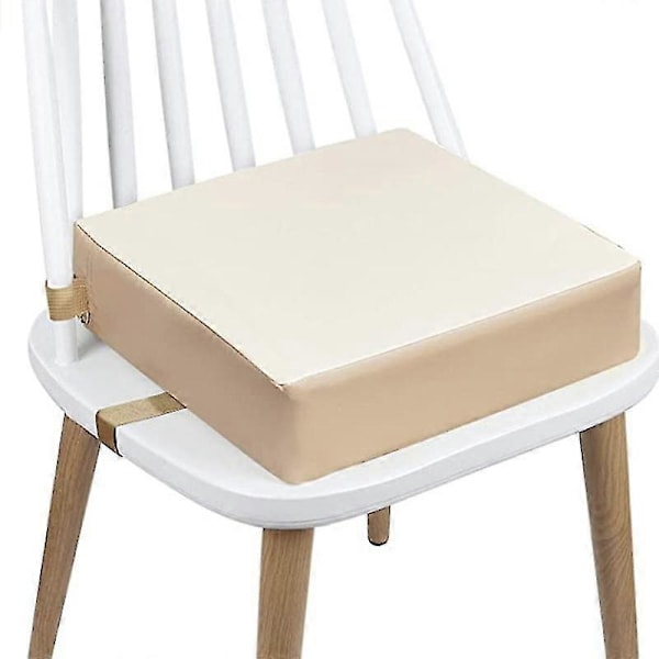 Barnehage-stol med økende pute, justerbar for småbarn, 2 stropper, spiseforsterker, pute, dekorativ pute, sofa, kunstballrom Beige