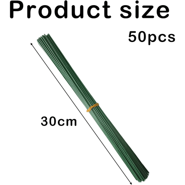 Hagestøtter, 50/100 stk plantestøtter, 30 cm grønne plantestøtter, justerbare plantestøtter for hjem, hage, gårdsplass 100PC