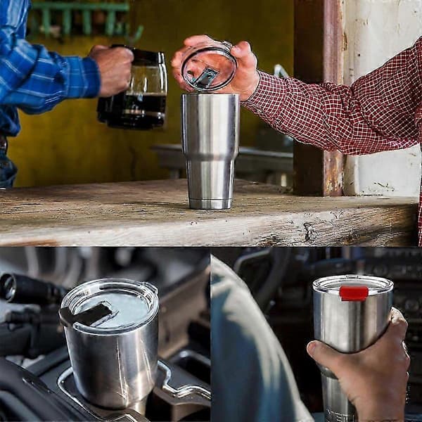 3-pack 30oz dricklock läckagesäkra stänksäkra lock för dricksglas och muggar
