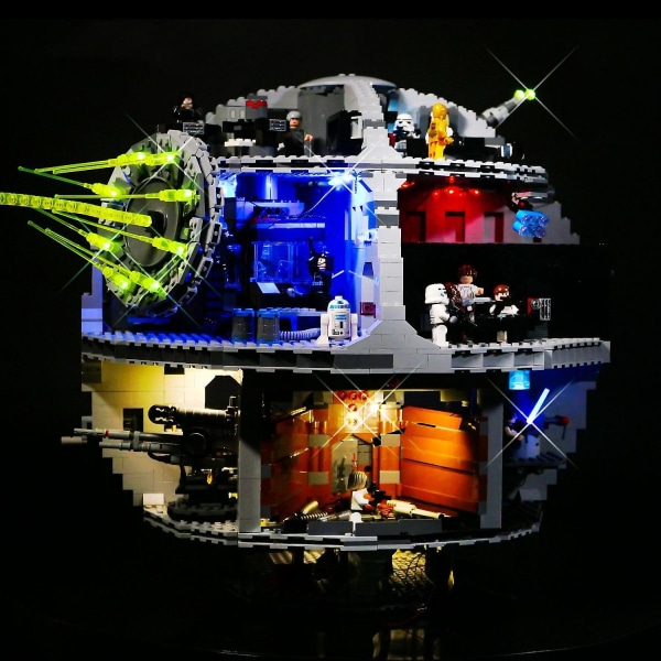 Led-ljus för 75159 Star Series Wars Death Building Blocks-belysning (endast ljus）|Klossar