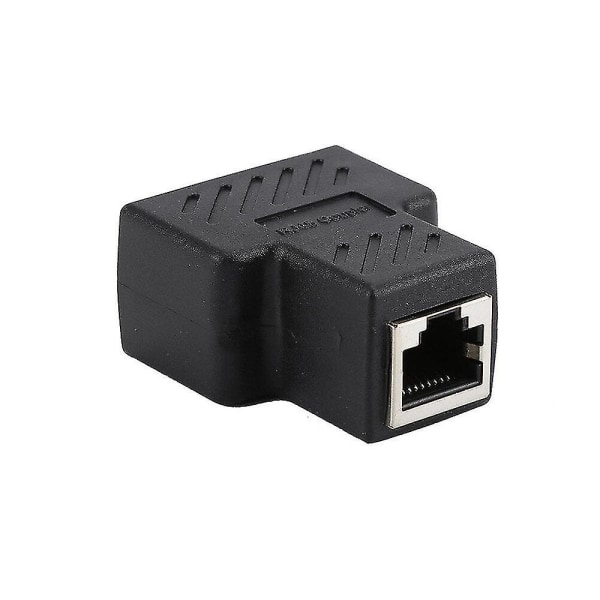 2 pcs 1 to 2-way Ethernet network cable female distributor RJ45 connector adapter