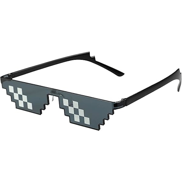 Solbriller Klassisk Retro Stil 8 Bit Pixel Solbriller Pixelert Meme Øyne Briller Unisex For Gutter Jenter Fester Morsom Spøk Foto Kult Liv Fest Rekvisitter