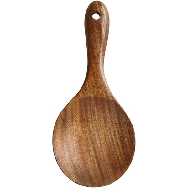 Wooden Rice Spoons Wood Rice Paddle Serving Ladle Spoon Cooking Scoop Rice Spoon Kitchen Cooker Spatula