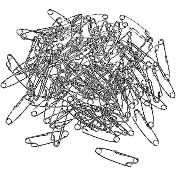 100x Lange Line Klips Rustfrit Stål Snap Langline Gren Hanger Tun Klip