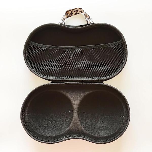 Rejse Organizer BH og Undertøj Zip Taske, Bærbar BH Opbevaringskasse med Net Rejse Lingeri Organizer Taske til Bagage Kvinder BH Bikini Leopard Print