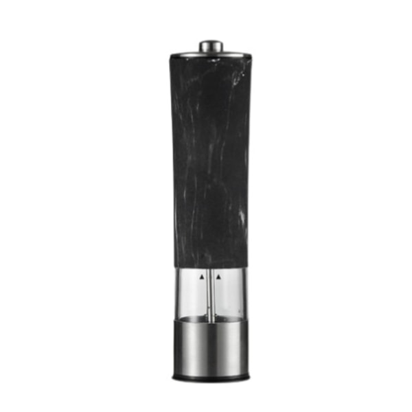 2 stk Automatisk Salt- og Pepperkvern Elektrisk Kryddermølle Batteridrevet Justerbar Grovhet Pepper Black marble