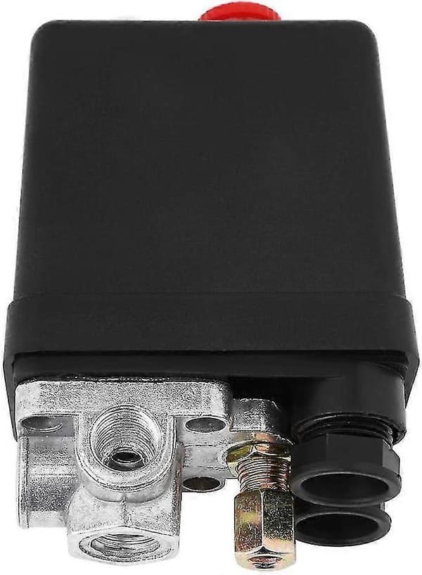 Luftkompressor tryckströmbrytare med 4 portar, kraftig 240v 16a luftkompressor tryckkontroll strömbrytare ventilbytesdelar 90psi -120psi