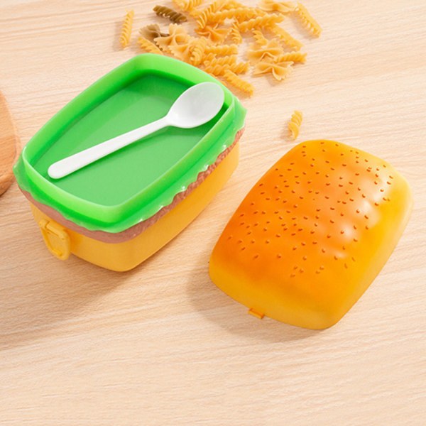 Lunchbox för barn pojkar Både runda och fyrkantiga former Lunch lunchbox lunch box - with fork and spoon