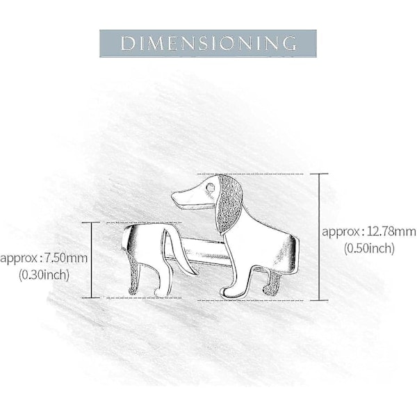 925 Sterling Sølv Søt Dachshund Hund Justerbare Ringer Åpne Ringer Håndlagde Smykker For Kvinner For Gi