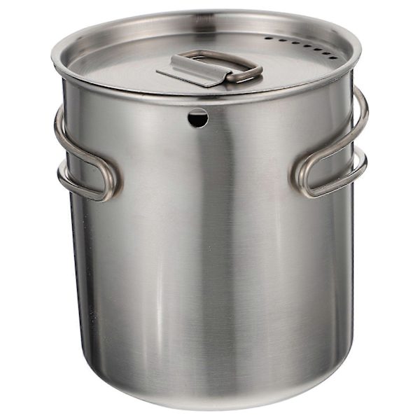 1 st Utomhus Camping Mugg Handtag Vikbar Vattenkopp Rostfritt Stål Campingkopp