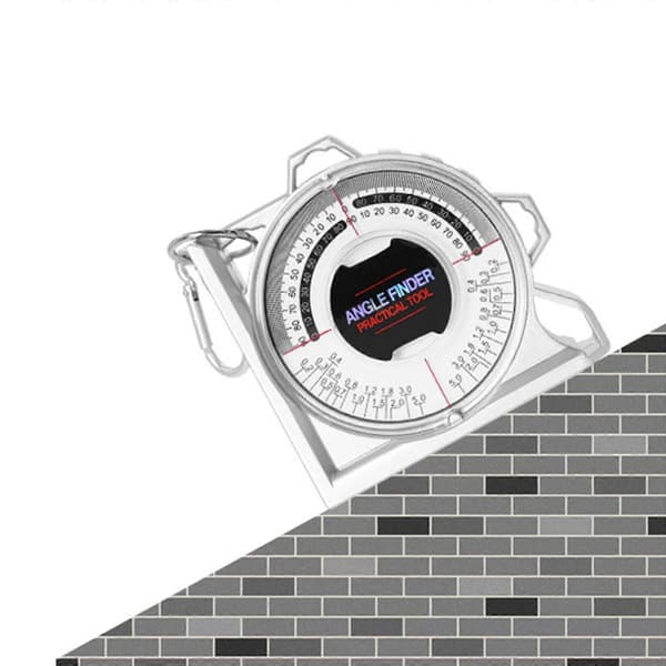 Vinkelmåler med magnetisk base til renovering, hjem, professionel, kompakt Silver