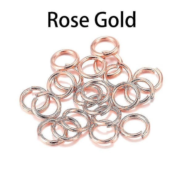 200 kpl/erä 4 5 6 8 10 mm hyppyrenkaita avorenkaita liittimiä tee-se-itse korujen löytämiseen ja valmistukseen Multicolor 8mm