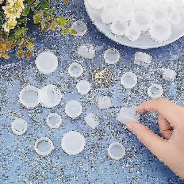 Salt- og pepperbøssepropper i plast, erstatningsplugger - 5 størrelser, 50 stk. sett for krydderflasker