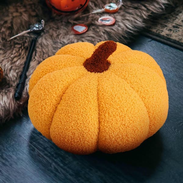 2025 Gresskarpute Halloween Leke Pute Strikket Ullstil Gresskar Stue Sofapute YE