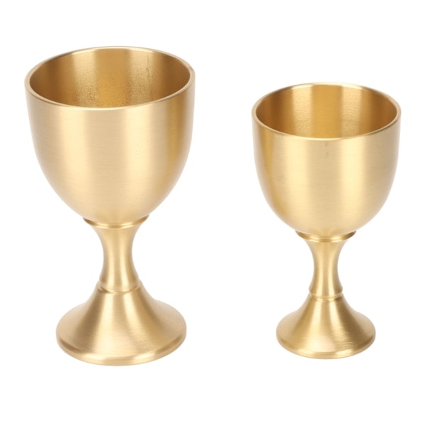 Små vinglas med vintage guld finish: Perfekt bordsdekoration för fester, bröllop, examenspartier, årsdagar och jul