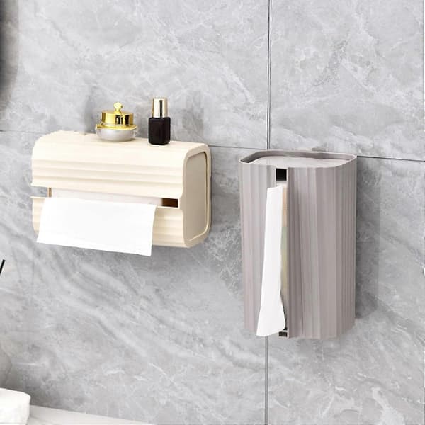 Väggmonterad Lyxig Tissue Box Hållare, Tissue Dispenser för Badrum