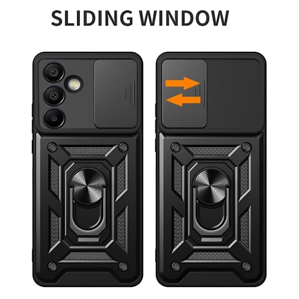 Samsung Galaxy S24 FE Deksel CamShield Ring Hybrid Mørkeblå