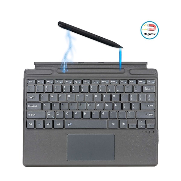 2089A Magnetiskt Bluetooth Trådlöst Tangentbord med Touch för Microsoft Surface Pro 8/X Laptop