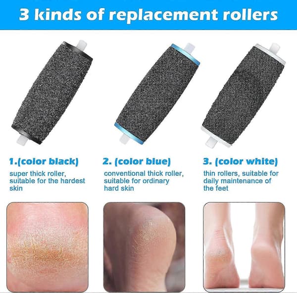 [10 stykker] Erstatningsruller kompatible med Scholl Velvet Smooth