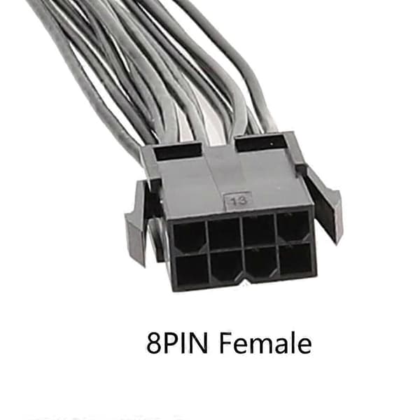 CPU 8Pin til PCIE 8Pin+4pin Grafikkort Strømkabel 20cm 30cm 20cm