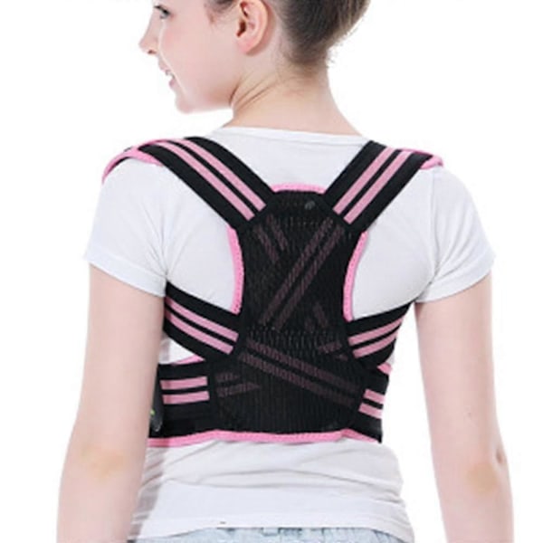 Holdningskorrigerer for barn, øvre rygg holdningsstøtte for tenåringer Pink M