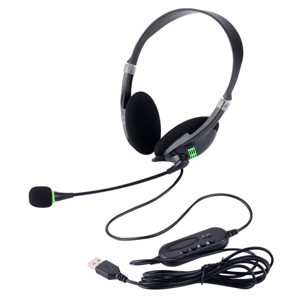 Computer USB Interface Headset Headset Headset Kontor Headset Kundeserviceopkald med Mai Aviation Headset