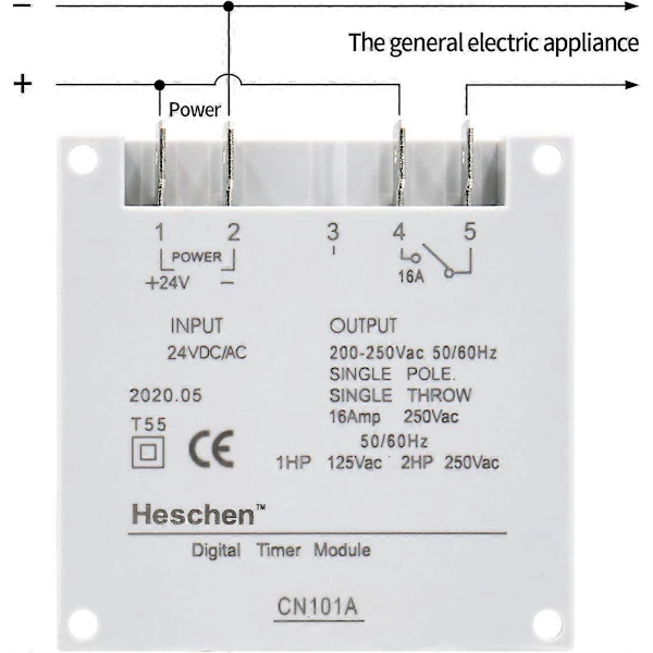 CN101A 24V Digital LCD Timer Reläbrytare - Ström Veckovis Programmerbar Timer