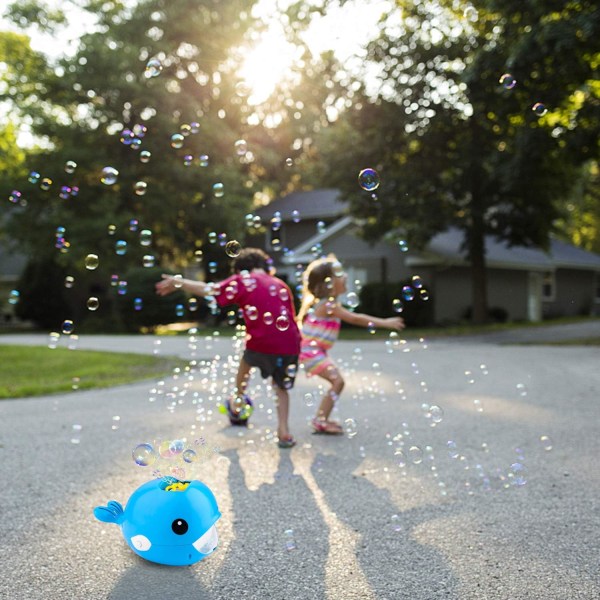 Elektrisk Bubbelval Bubbelmaskin Badleksak för Bebis