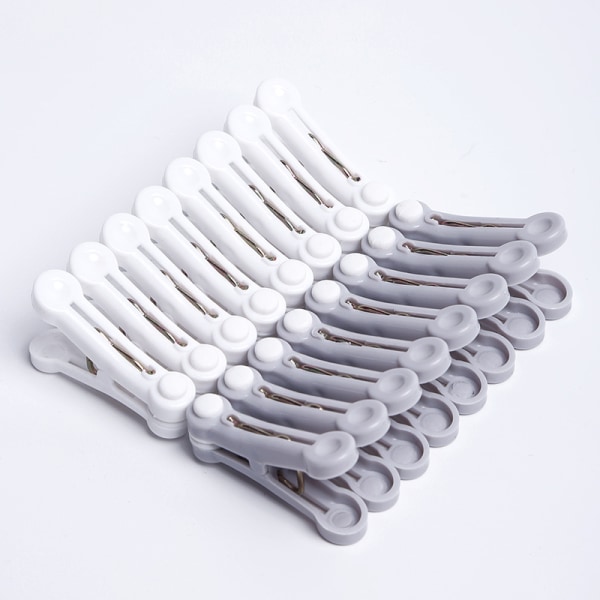 12 Pack Strong Plastic Clothes Pins, Laundry Pins, Clothes Pins, Clothesline Clips, Small Clothes Pins for Clothes Towels