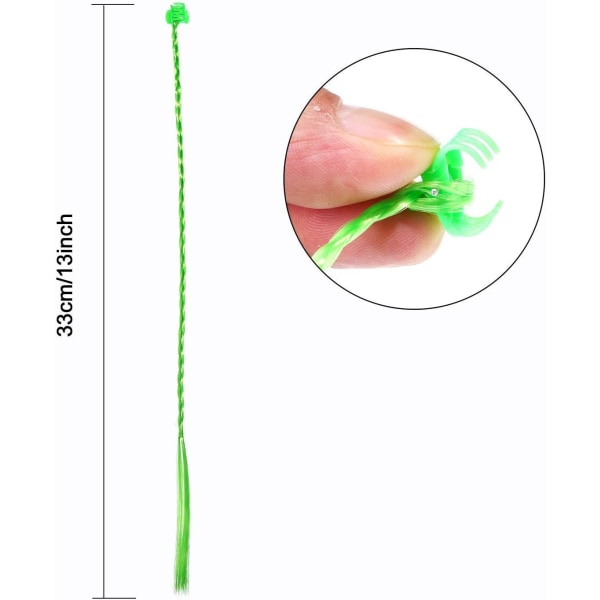 12 stk. Børnehårforlængelser med Snap Hårforlængelsestilbehør